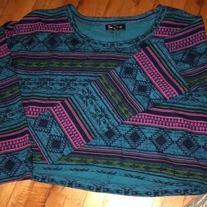 Cropped 3/4 sleeve Shirt